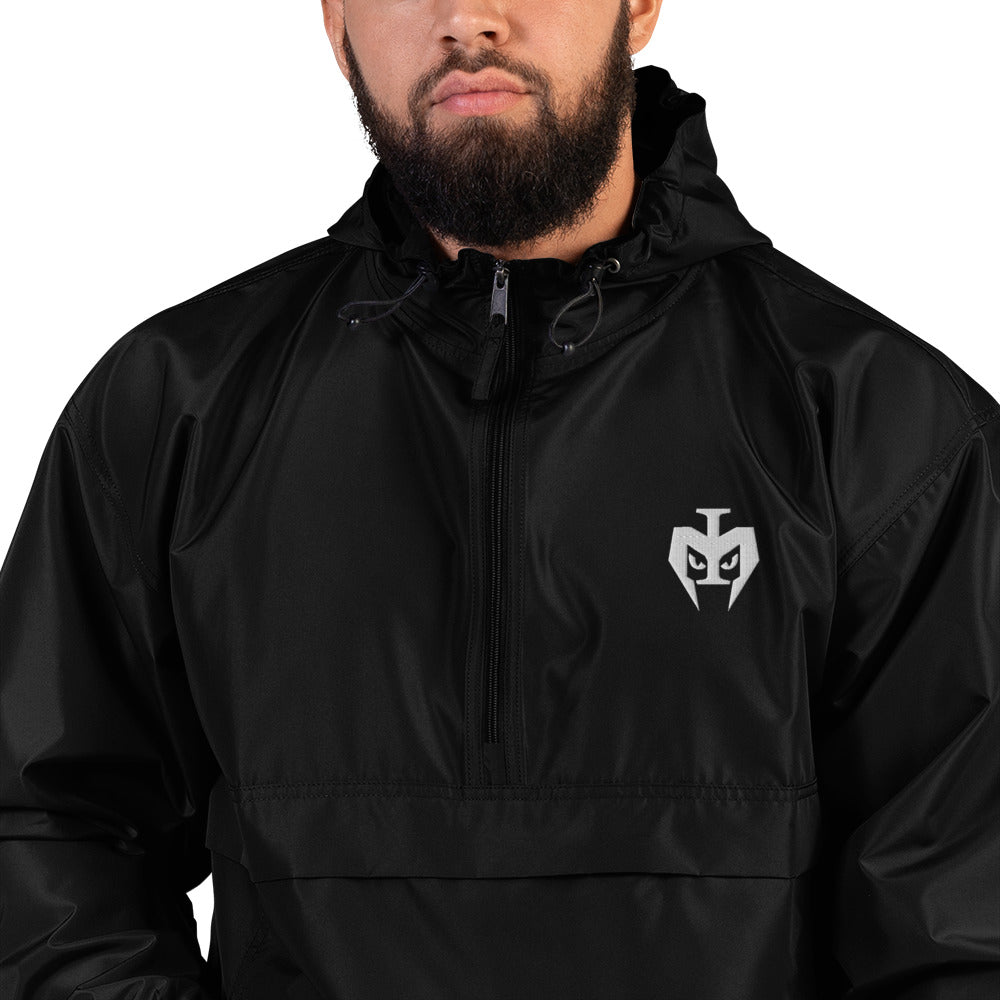 Embroidered Champion Packable Jacket (White Logo)