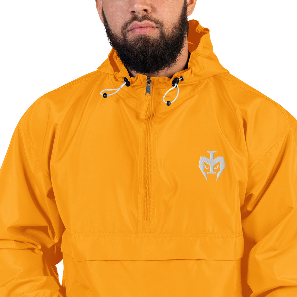 Embroidered Champion Packable Jacket (White Logo)