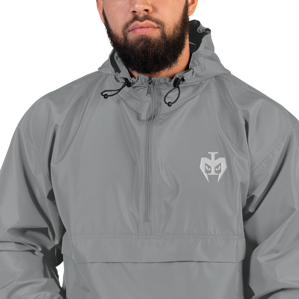 Embroidered Champion Packable Jacket (White Logo)