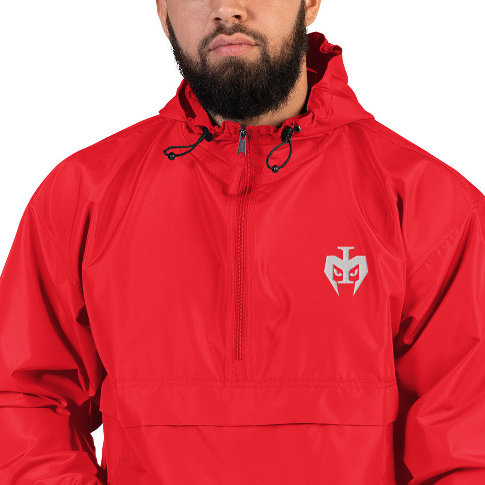 Embroidered Champion Packable Jacket (White Logo)